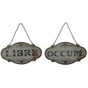 Plate hanging LIBRE-OCCUPE