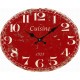 Pendule rouge "Cuisine"