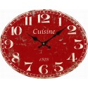 Pendule rouge "Cuisine"