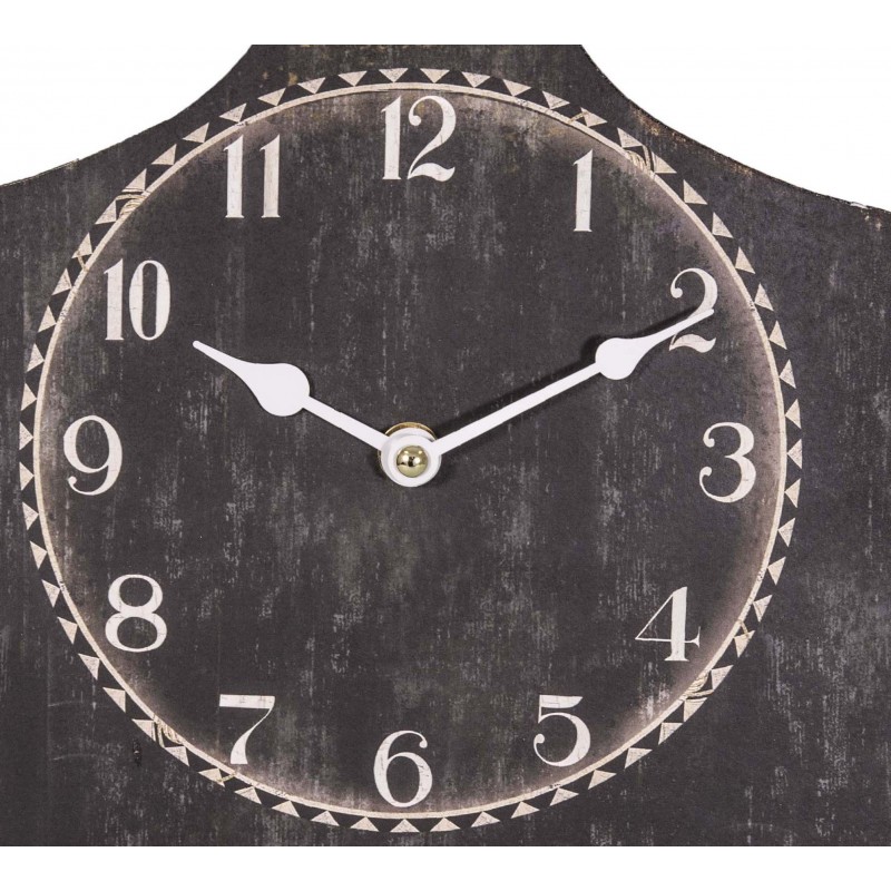 Wall clock cutting board by Antic Line, ideal for a vintage decor