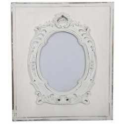 Cadre baroque blanc antique