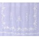 Rideau Herbes Folles Blanc 130x300 avec monogrammes