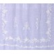 Rideau Herbes Folles Blanc 130x300 avec monogrammes