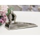 Doorstop with crown antique silver