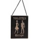 Plaque de toilettes sur chainette LIBRE-OCCUPE