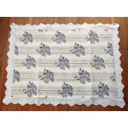 Tapis de bains Papier Peint ivoire
