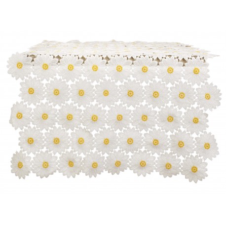 Chemin de table en dentelle de marguerites Daisy Collection