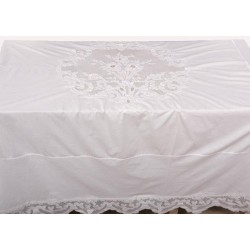 Nappe tubéreuse blanc 180 x 180 cm