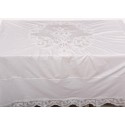 Nappe tubéreuse blanc 180 x 180 cm