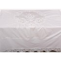White tubéreuse tablecloth 180 x 180 cm by Coquecigrues