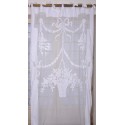 Curtain Ivory Panier Fleuri 130 x 300 cm by Coquecigrues