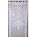 Curtain Ivory Panier Fleuri 130 x 300 cm by Coquecigrues