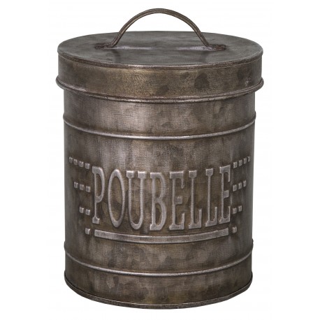 Poubelle de table en zinc