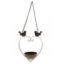 Heart shaped bird feeder