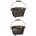 Porte savon et éponge zinc