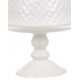 White ceramic glass cake stand