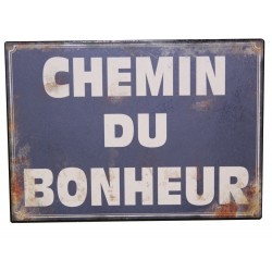 Plaque décorative "Chemin du bonheur"