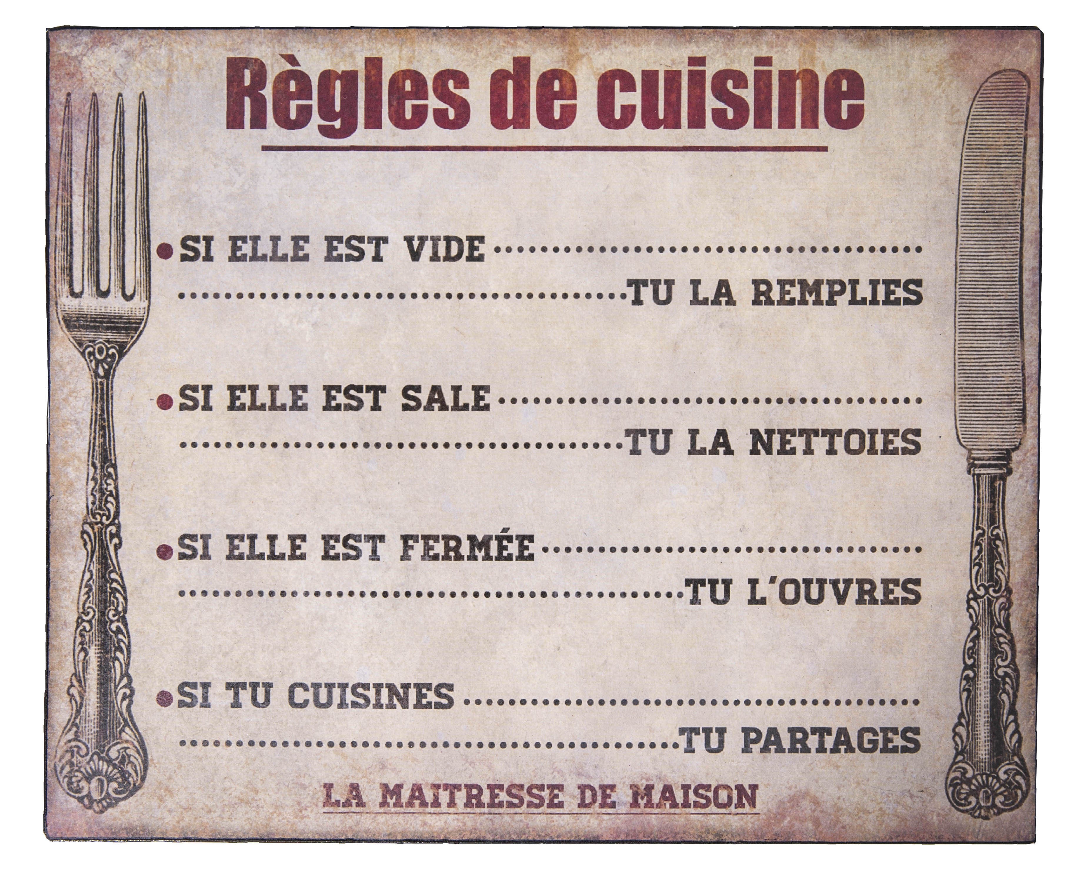 Regle De La Maison A Imprimer | Ventana Blog