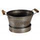 Mini bassine porte savon couleur zinc