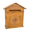 Boîte aux lettres ou boite à clés jaune "Post"