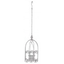 Birdcage for tealight candles antique zinc