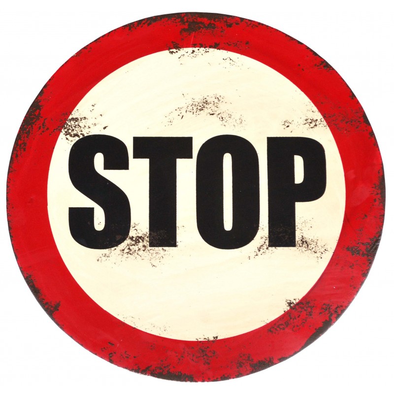 Panneau Stop Vintage En Metal A Suspendre Par Antic Line Dans Un Esprit Vintage Panneau Stop Vintage En Metal A Suspendre Par Antic Line Dans Un Esprit Vintage