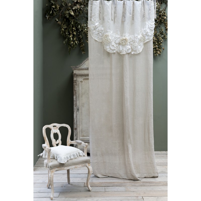 Cantonnière Lush Decor Belle Style Vintage Chic Blanc 213x45 Cm