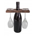 Wood glasses holder "A Partager Entre Nous"