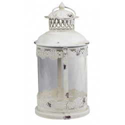 Lanterne décorative blanc antique