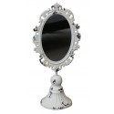 Tabletop antique white miror