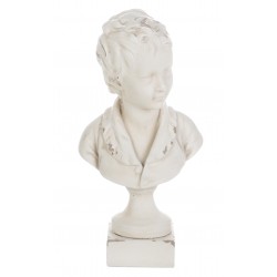 Resin little white boy bust