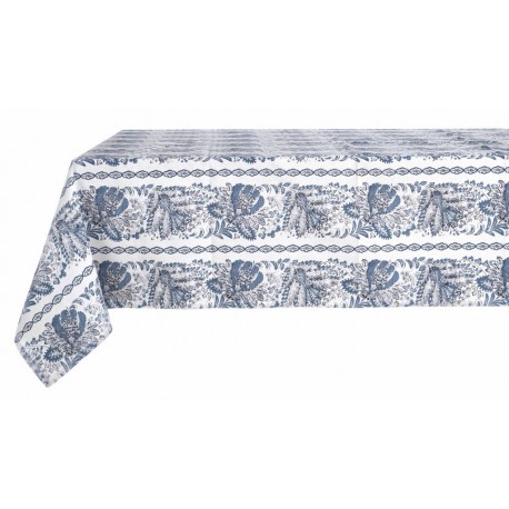 Nappe imprimée Denim Collection 140 x 180 en coton