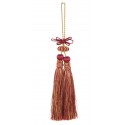 Double tassel in red and gold