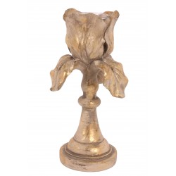 Antique gold carved candlestick