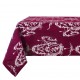 Nappe Ballade bordeaux 150 x 260 cm en coffret cadeau