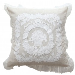 Pillowcase new porcelain natural 60 x 60 cm