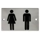 Plaque de toilettes Homme/Femme