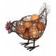 Iron egg holder in the shape of a small hen