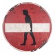 NO ENTRY vintage metal panel to hang