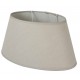 Abat-jour oval en lin couleur beige