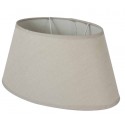 Beige oval linen lampshade