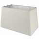 Abat-jour rectangulaire en lin couleur beige naturel