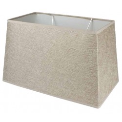 Camel linen rectangular lampshade