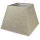 Camel linen square lampshade