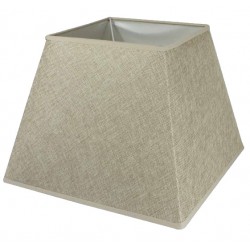 Camel linen square lampshade 35,5 x 35,5 cm