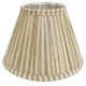 Beige round shades with red stripes Ø 30 cm with fully lined interior