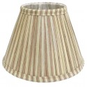 Beige round shades with red stripes Ø 30 cm with fully lined interior