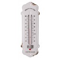 Thermomètre vintage émaillé blanc