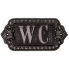 Plaque décorative WC