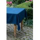 Indigo blue pure linen tablecloth 140 x 250 cm